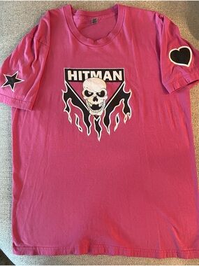 Hitman Skull Graphic Pink Short Sleeve Tee